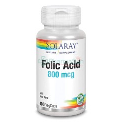 SOLARAY Folic Acid 800mcg...